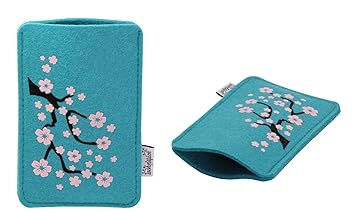 wohnstück Handyhülle für Das Samsung Galaxy A6(2018) aus 100% Wollfilz, Handytasche, Handyetui, Sleeve
