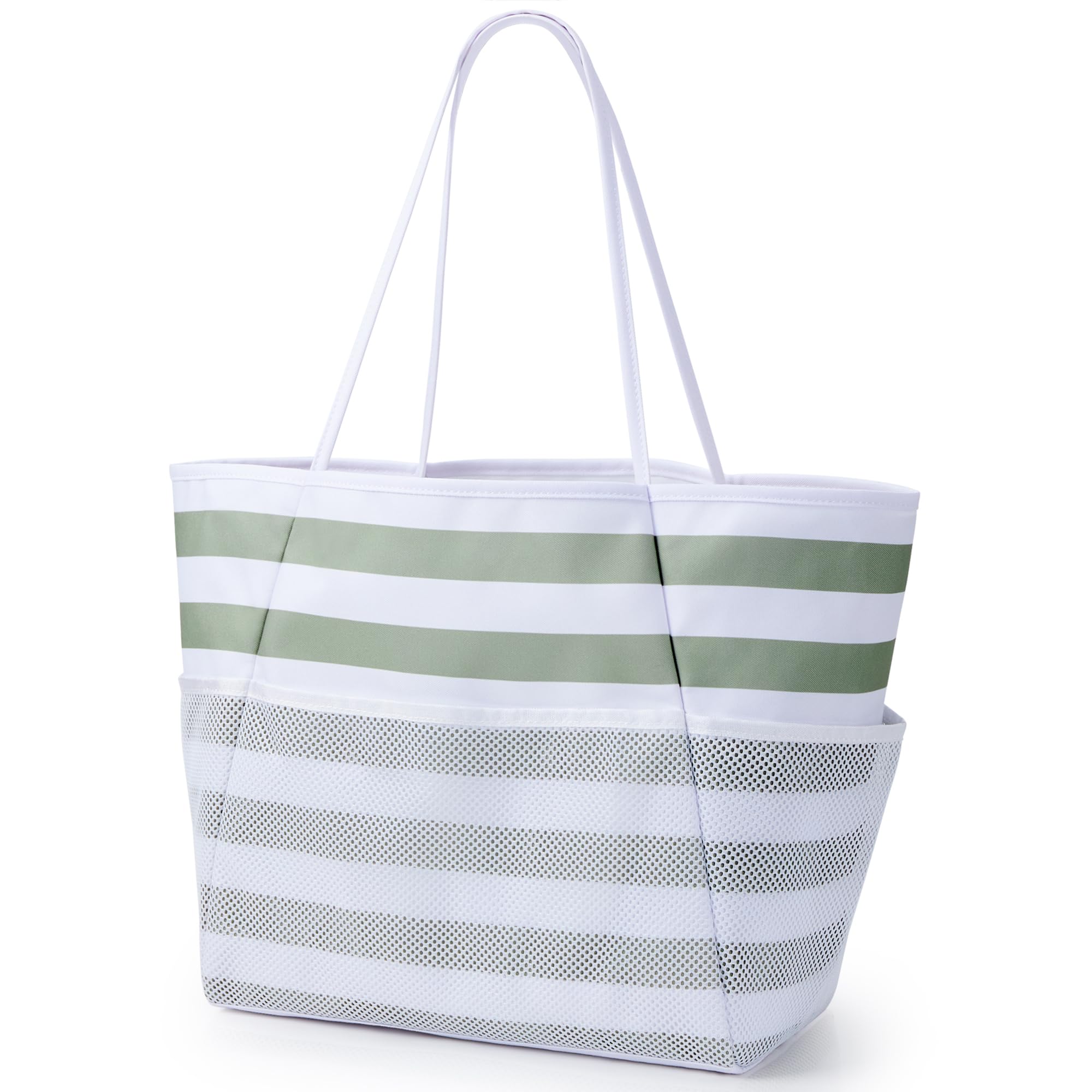 Photo 1 of KALIDI Beach Tote Bag for Women Large Waterproof Sandproof Shoulder Handbag Packable Grocery Bag Casual Hobo Purse for Beach Picnic Vacation Essentials