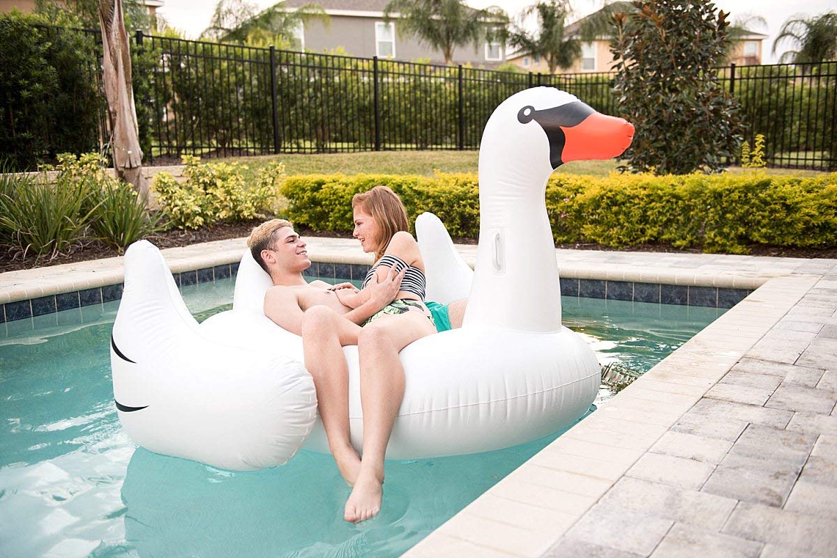 strand badespielzeug ardermu riesiges schwimmen spielwaren grosses freibad aufblasbares floss spielzeug fur erwachsene u aufblasbares schwan pool floss floss kinder spielzeug agb lv