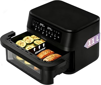 Heißluftfritteuse Flex | 11 L Airfryer Dual I 9 Portionen