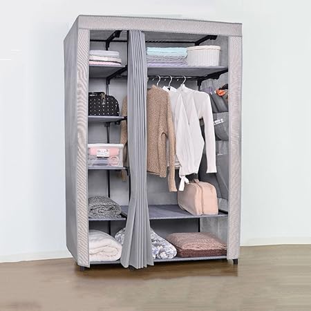 Zemin Floor Standing Coat Hat Rack Stand Hanger Wardrobe Cloth