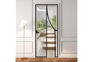 AURELIO TECH Magnetic Screen Door 36''x 83'', Reinforced Self Closing Magnetic Seal and Full Frame Hook&Loop, Door Net Screen