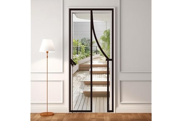 AURELIO TECH Magnetic Screen Door 36''x 83'', Reinforced Self Closing Magnetic Seal and Full Frame Hook&Loop, Door Net Screen
