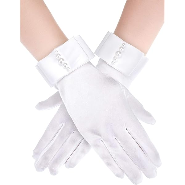 Amazon.com: LULUSILK 1 Pair White Cotton Women Gloves for Formal Parade  Marching Costume Party Dress : Clothing, Shoes & Jewelry