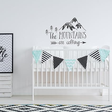 mountain nursery wall decal