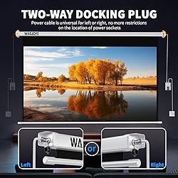 WASJOYE Motorized Projector Screen 100" - 8K