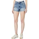 KUT from The Kloth Womens Jane High-Rise Shorts with Fray Hem