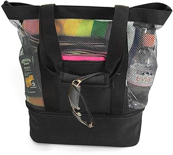 mesh tote beach bag