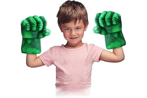 Toydaze Incredible Smash Fists Punching Gloves Kids Cosplay Costumes Gloves,Superhero Toys for Boys, Toddlers, Birthday, Halloween, Green
