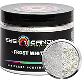Eye Candy Pigments Premium White Mica Powder - Frost White (50gr) - for Epoxy, Resin, Soap, Paint, Woodworking, Acrylic Pouring, Bath Bombs, Fishing Lures - DIY Arts and Crafts Additive