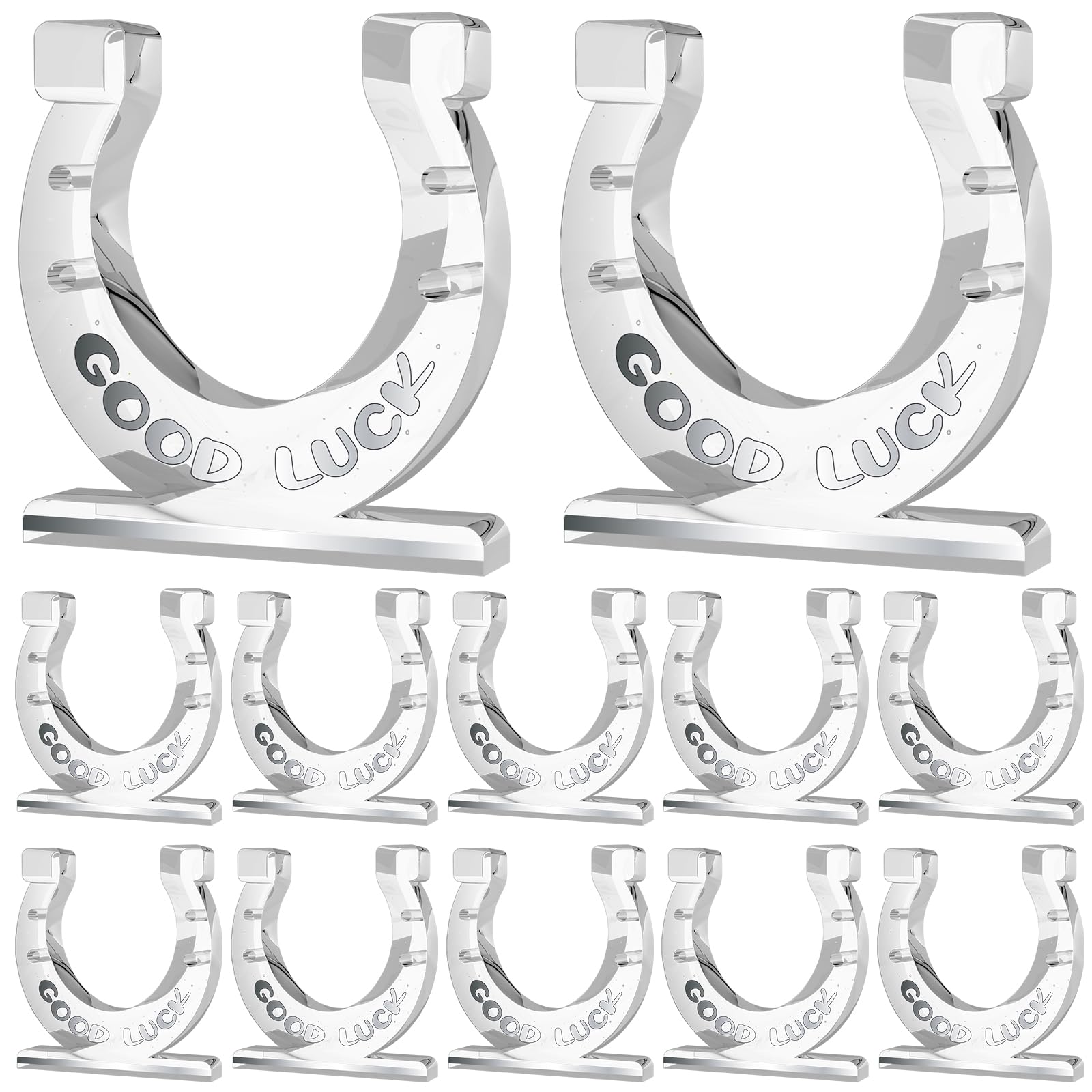 Photo 1 of Equsion 12 Pcs Acrylic Awards Trophies Employee Appreciation Gifts Bulk Cute Funny Horseshoe Trophy Thank You Award Trophy Team Gifts for Employees Adults Favors Office Decorations(Horseshoe)