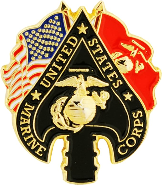 Metal Lapel Pin US Marine Pin Marine Corp & Emblem