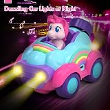 Lehoo Castle Unicorn RC Car for Kids Lights Music 2 3 Year Old Girls view 6