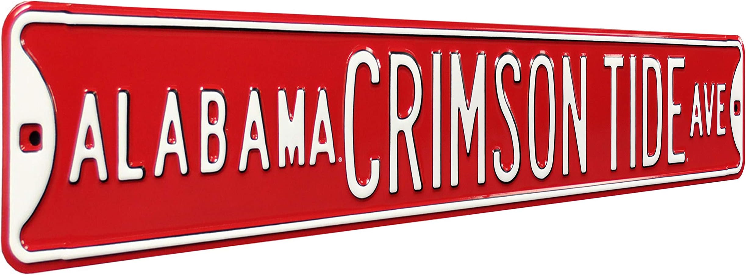 NCAA College Metal Wall Décor- Large, Heavy Duty Steel Street Sign by Authentic Street Signs