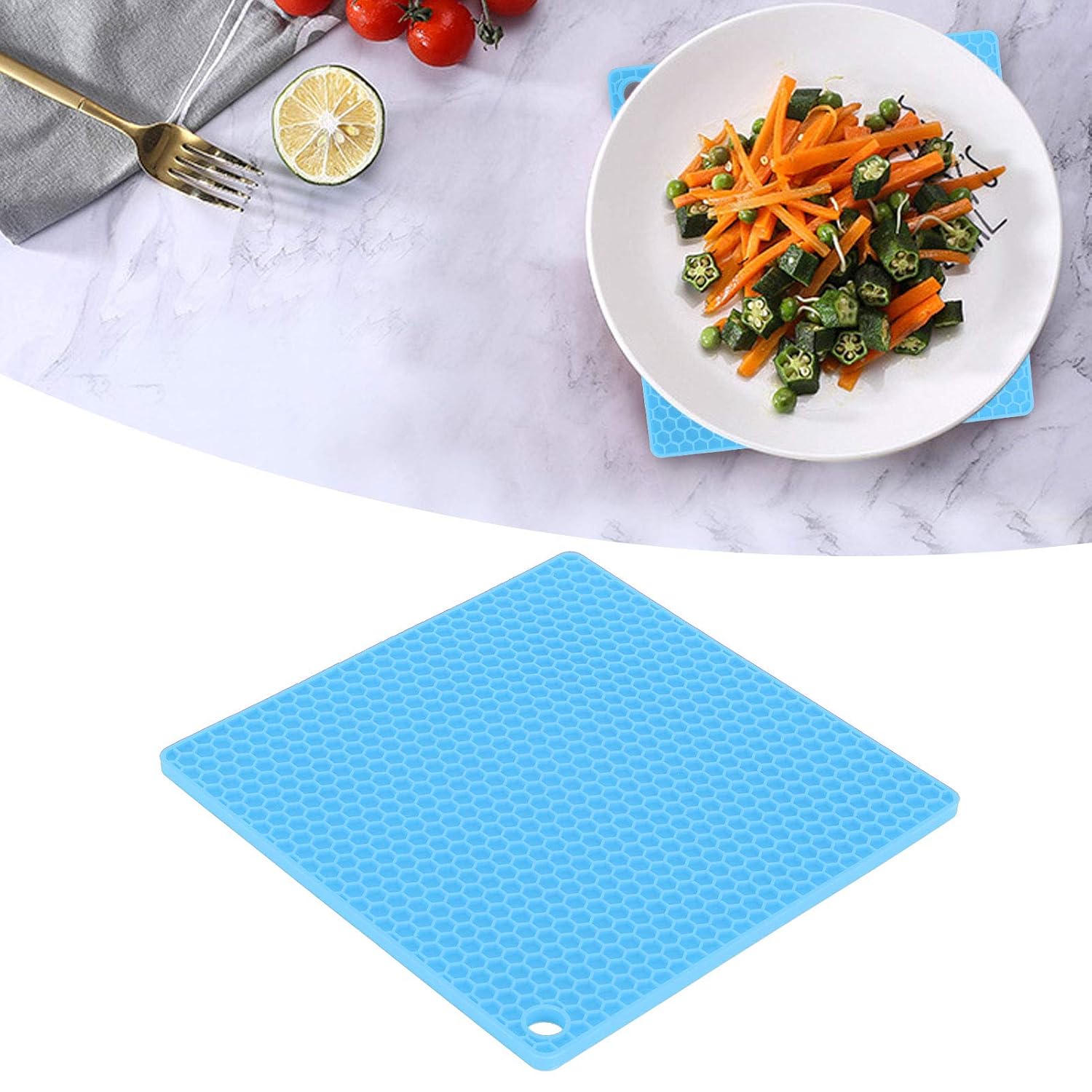 Dining Table Mat, Table Mats Placemat Anti‑Scalding Durable for Home for Kitchen for Restaurant