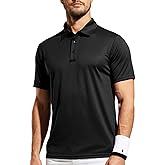 MIER Men's Quick Dry Polo Shirts Polyester Casual Collared Tennis Shirts, Moisture-Wicking, Short Sleeve