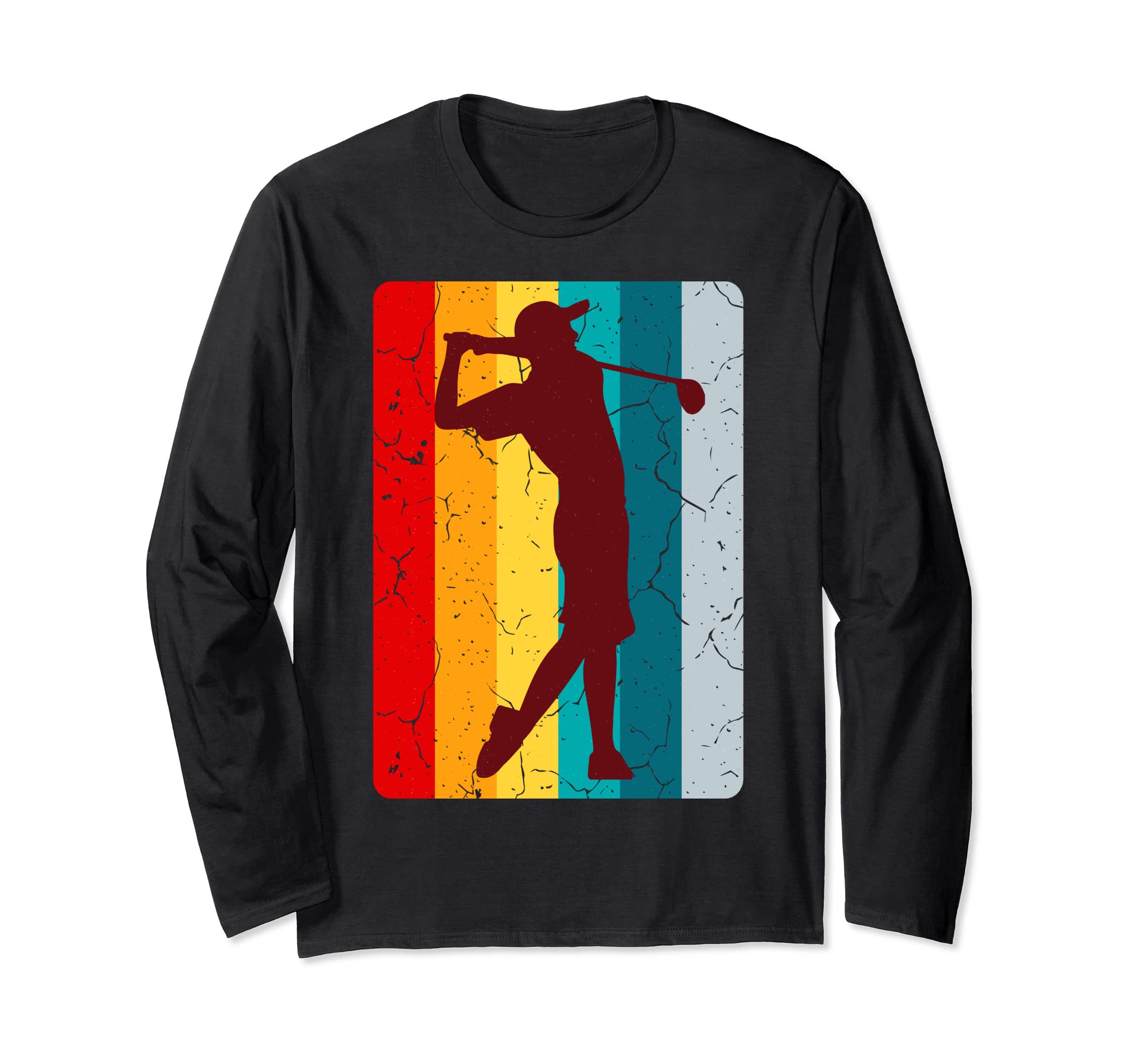 GOLF RETRO Golfing Clothes Women Men Kids Golfer Outfit Golf Long Sleeve T-Shirt