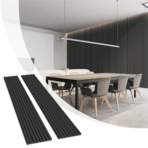 Olanglab Wood Slat Wall Panels 4 Pack, Wooden Acoustic Wall Panels, 94. ...