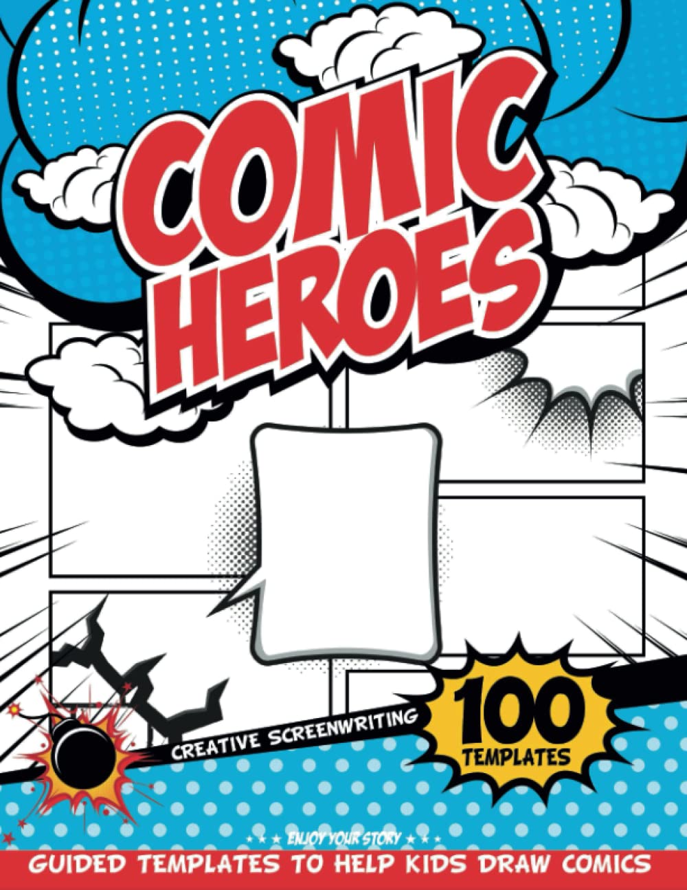 Comedian Artwork Ebook Layouts: Studying Books For Youngsters 5-7 To Write And Draw A Personalised Comedian Ebook