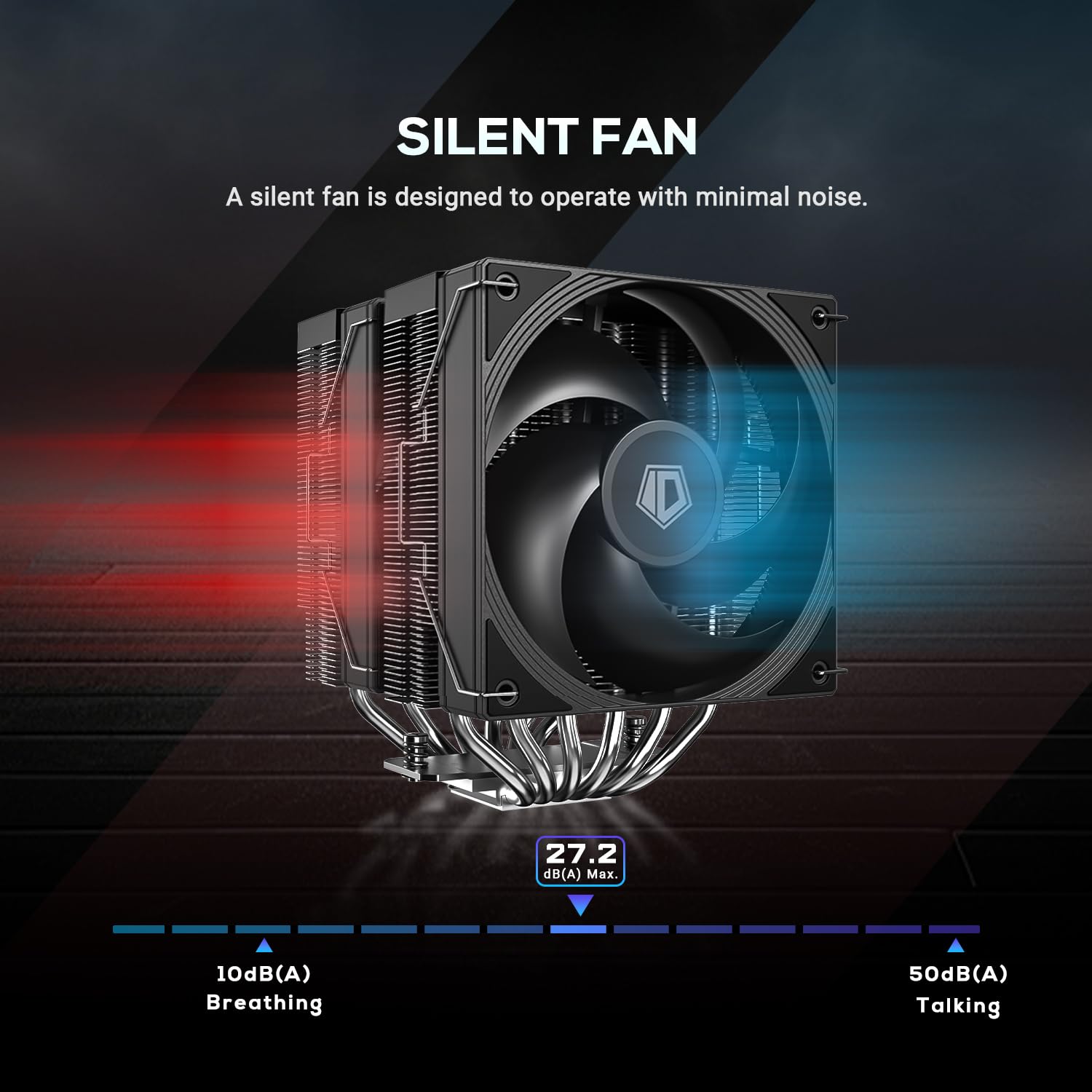 ID-COOLING FROZN A620 PRO SE - Doppelturm Luft-CPU-Kühler, 6×Ф6mm Wärmerohre, Zwei 120x120x25mm leise Lüfter, kompatibel mit Intel LGA1700/1851/1200/115X und AMD AM4/AM5 (157mm Höhe). 5