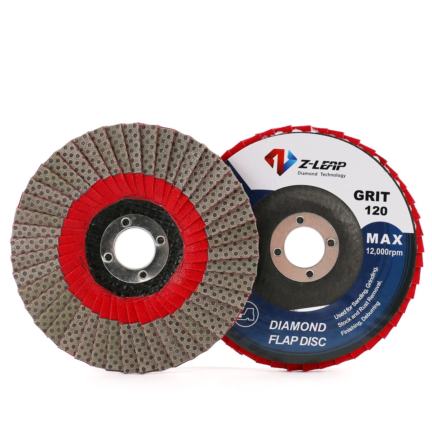 4Inch 120 Grit Grinding Wheels 100mm Flap Sanding Abrasive Disc for Angle Grinder Diamond Sanding Pad with 5/8" Arbor