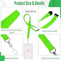 Patelai 120 Pcs Breakaway Lanyards with J Hook Bulk