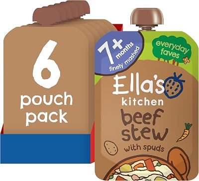 Ella's Kitchen Stage 2 Organic Beef Stew with Spuds 130 g Pack of 6