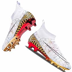 HESBITEUL Mens Soccer Cleats Football Boots Spikes
