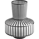 Lined Up - Vase-11.75 Inches Tall and 9.5 Inches Wide