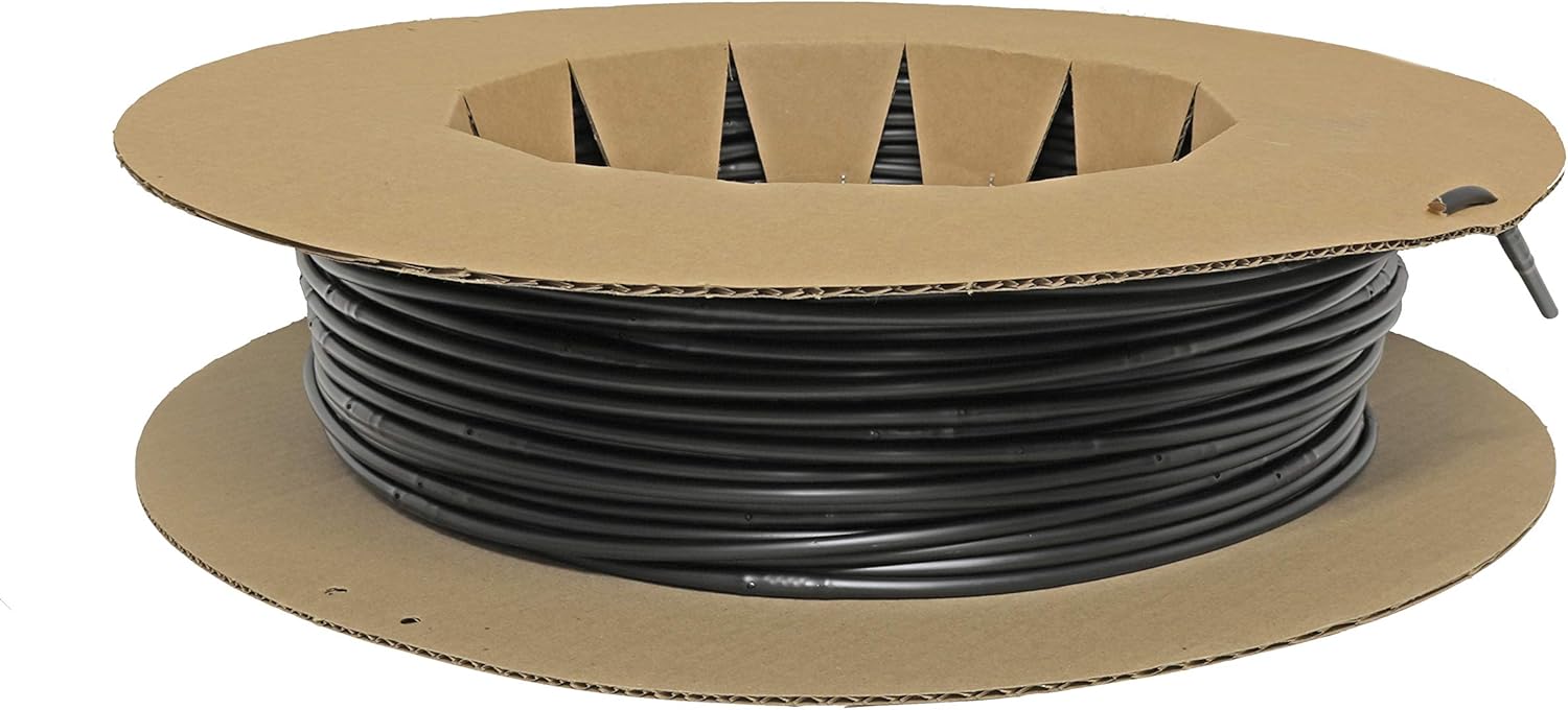 1/4" Poly Dripline 12" Spacing 0.5 GPH 500' Black Drip