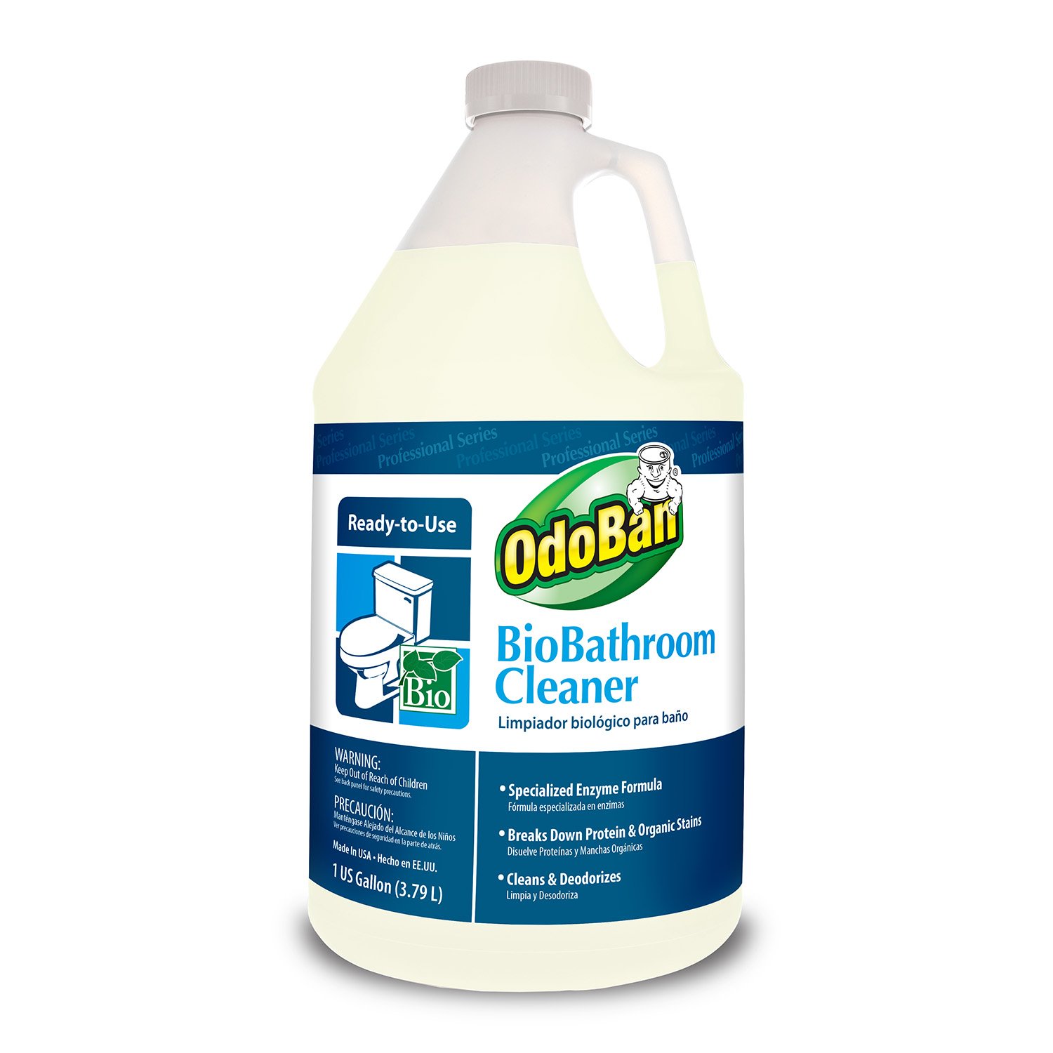 OdoBan 923162G BioBathroom Cleaner, ReadytoUse, 128 oz