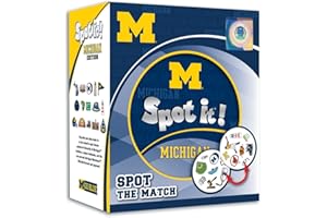 MasterPieces Game Day - NCAA Michigan Wolverines Spot It Game For Kids, Adults, and Family