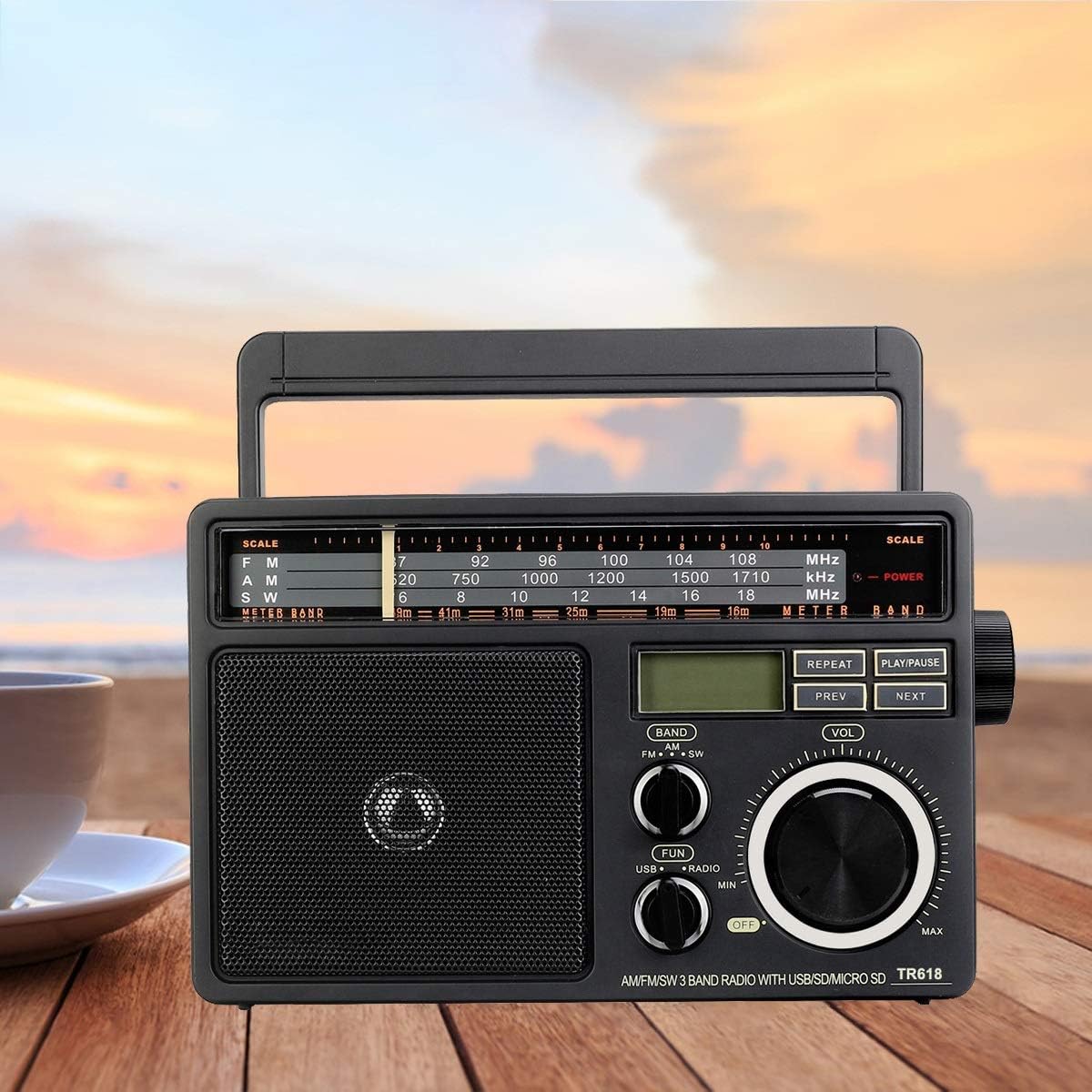 fm radio with usb and speaker