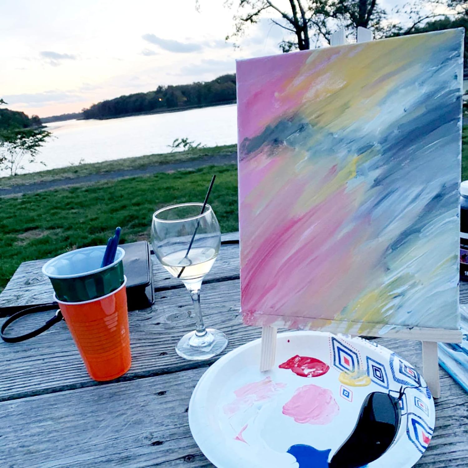 Canvas Boards 8x10 Inches Set of 3, Canvas Panels Value Pack for Oil & Acrylic Painting