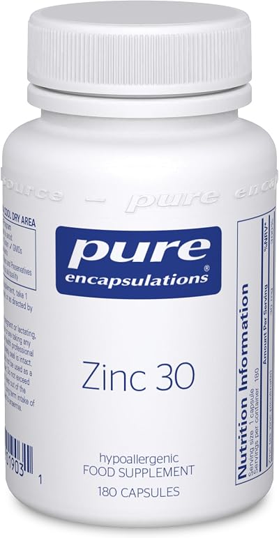 Pure Encapsulations Zinc 30 Zinc Picolinate 30mg 180 Capsules