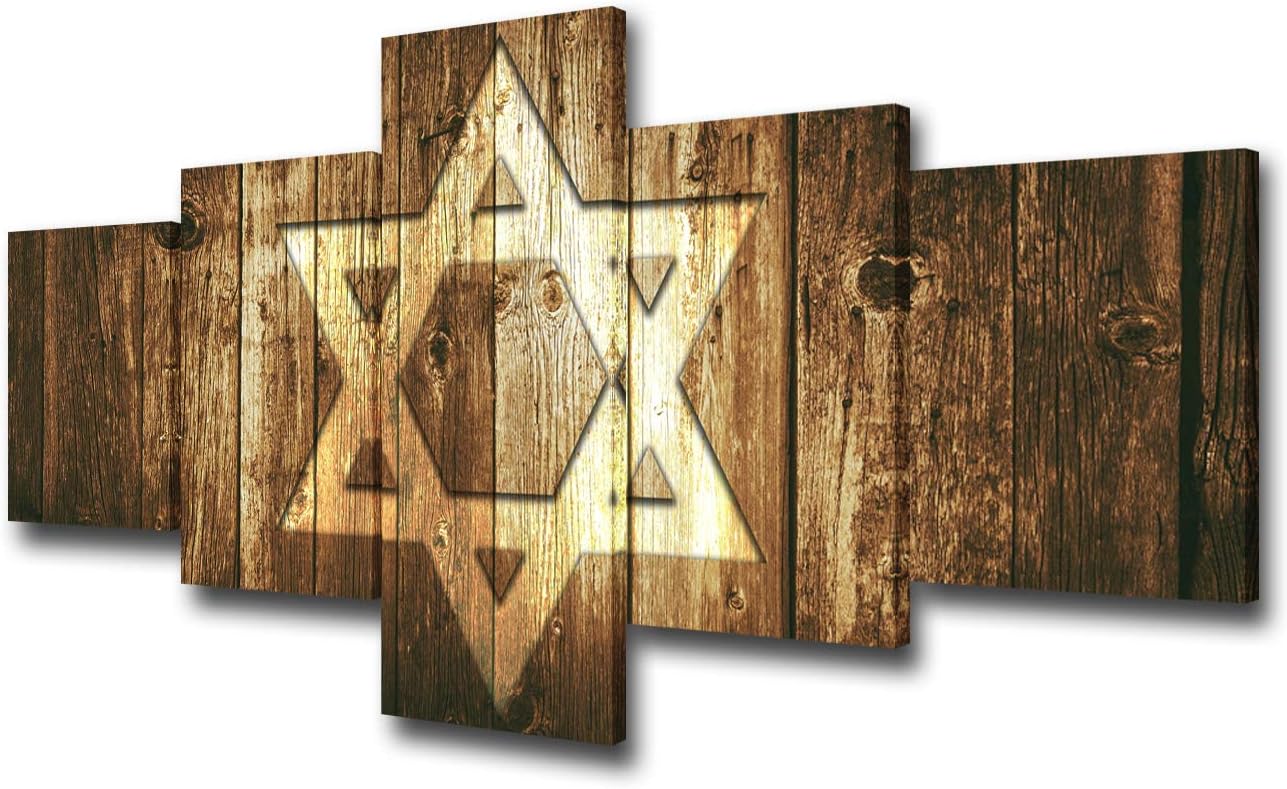 TUMOVO David Star Pictures for Living Room Judaism
