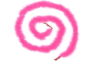 Handy Lidy 14g 2Yards Fluffy Marabou Feather Boa Women DIY Craft Home Decor Fur String Scarf Fur Strips Trim