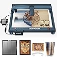 Longer B1 40W Laser Engraver, 48000mW Output Laser Cutter Machine with Auto Air Assist, 440mm*440mm Honeycomb,DIY Laser Engraver for Wood and Metal，Engraving Speed of 36000 mm/min