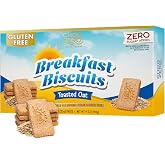 ChocZero Sugar Free Toasted Oat Breakfast Biscuits, Gluten Free | Breakfast Cookies, No Sugar Alcohols, Keto, Low Carb, High Fiber, 30 Cookies