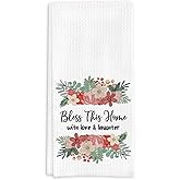 Zelaxeyi Bless This Home Bathroom Towels Gifts for New Homeowners, Kitchen Absorbent Towels 2025 Housewarming Gifts Suitable for Men Women 16 * 24in