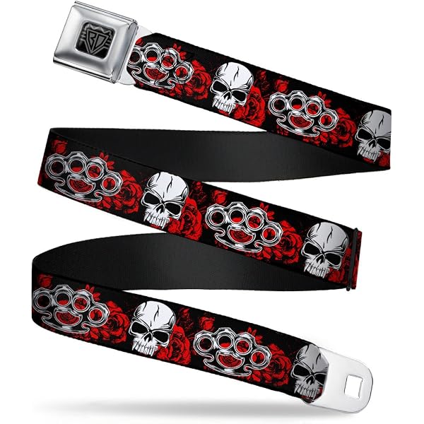 Buckle Down Kids Seatbelt Belt – Adjustable Floral Design, 1-Inch Wide, Fits Sizes 4-20, Fun & Durable Fashion Belt