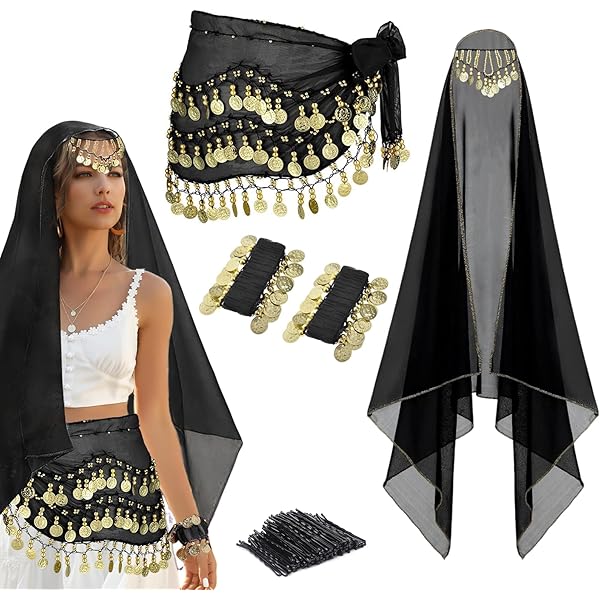 Traje De Danza Del Vientre Bufanda De Cadera De Cadera Moneda Tassell Práctica De Salón Hugo