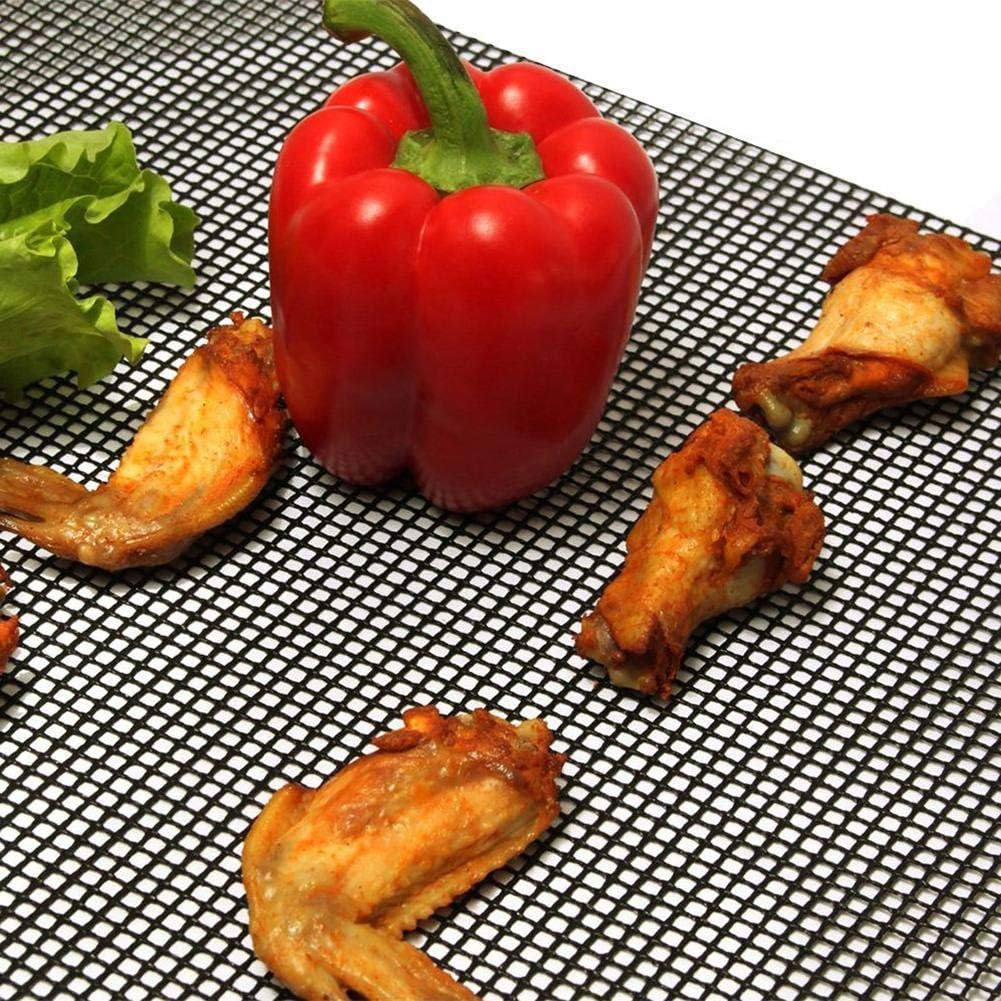 Byou Barbecue Mat, Non-Stick, Reusable and Resistant Mesh Barbecue for Charcoal Gas Electric Grill Vegetable Grill, Seafood - Image 5
