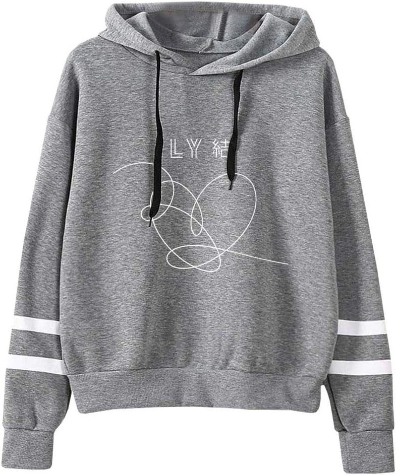 Kpop BTS Love Yourself Answer Unisex Sweatshirt Active Fashion Hooded Hoodie Pullover