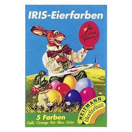 TK Gruppe Timo Klingler 5X Iris Eiefarben Farben für Ostern Eier Ostereier Ostereierfarben Eierfarben Färbeplättchen mit stra