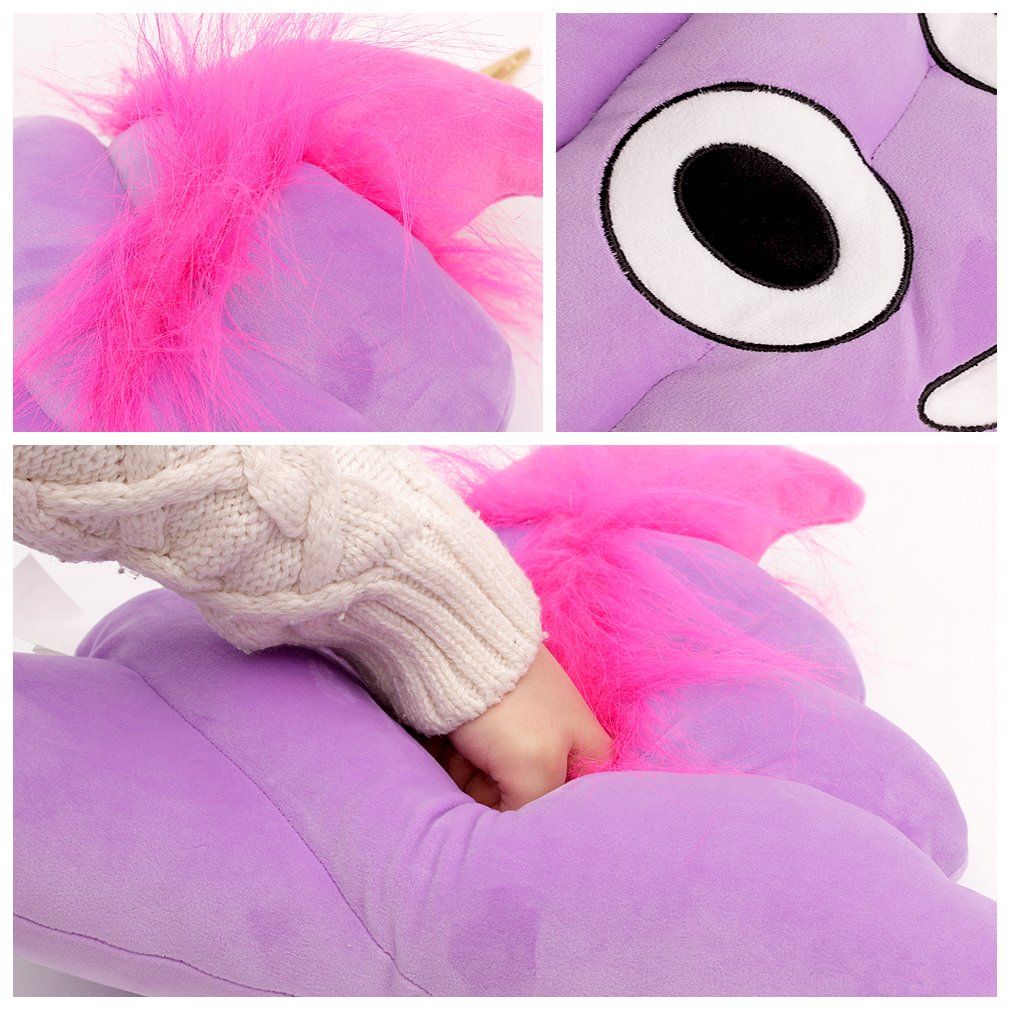 Emoji Unicorn Pillow | Poop Plush Toy Doll |Neat Soft Bed Pillow | Emoji Party Favors| Smiley Face Cushion|Funny April Fools Easter Gift