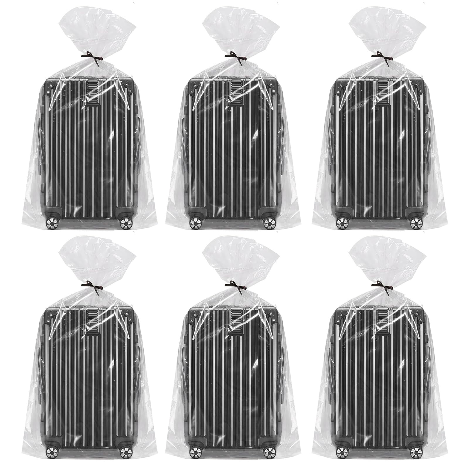 Extra Large Clear Plastic Storage Bags, 6 PCS 90 * 120CM Flat Plastic Storage Bags Dust bag, Thickened Storage Bag Reusable Moving Bags for Luggage Suitcase Furniture Comforter Office Chairs