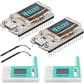 MakerFocus 2 Set ESP32 LoRa V3 Development Board with 915 MHz Antenna and Case Integrated WiFi Bluetooth SX1262 CP2102 0.96-i