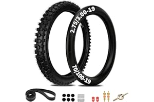 EOPOAYI 70/100-19 2.75/3.00-19 Tire Inner Tube Set Replacement for Surron Light Bee X Sur Ron LBX L1E Segway X260 Talaria Sting MX Mx4 Electric Dirt Bike 60V 6000W E-Bike CRF125FB XR100 Motorcycle