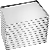 BIEAMA 12 Pack Full Size Baking Sheet Pan Aluminum Commercial Pan for Oven Freezer Bakery Hotel Restaurant 26" × 18"